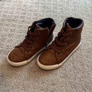 Cat & Jack Brown Kids High-Top Sneakers